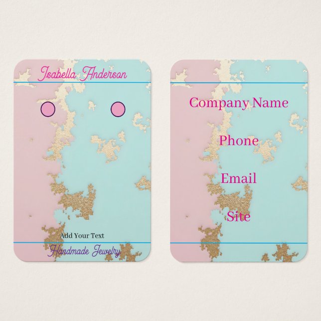 Beliebte Blush Pink Mint Gold Luxus-Kollektion (Vorne & Hinten)