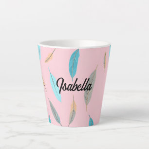 Beliebte Federn Luxus Boho Kollektion Milchtasse