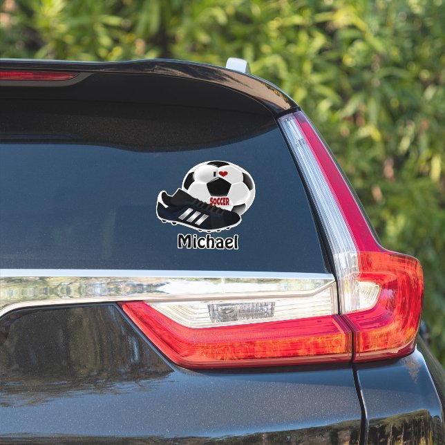 Beliebte Fußball-Designvorlage Aufkleber (Auto Seite)