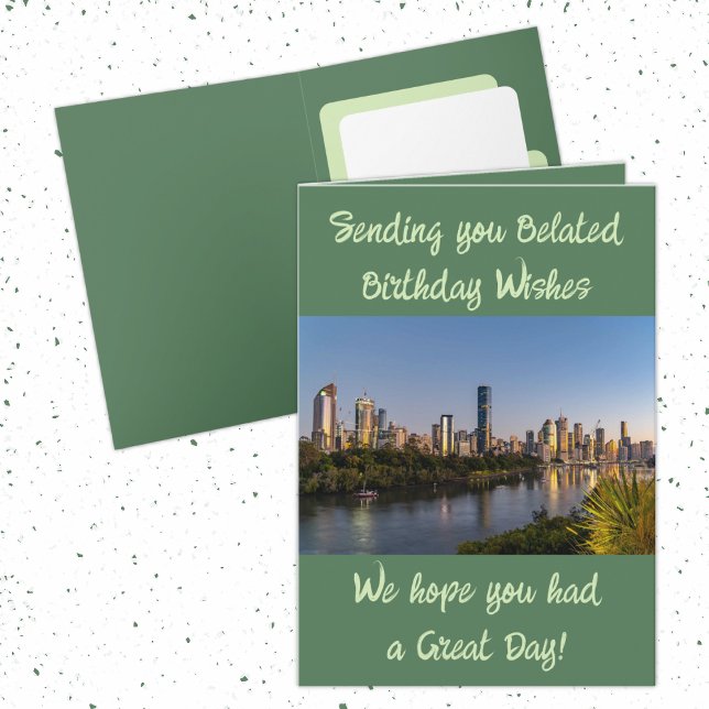 Beliebte Geburtstagswünsche hinzufügen Foto grün Karte (Von Creator hochgeladen)