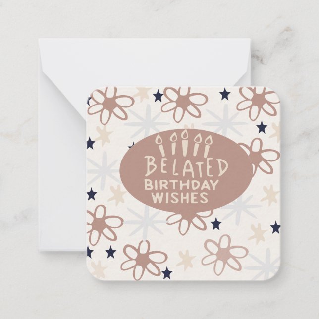 Beliebte Geburtstagwünsche Mitteilungskarte (Vorderseite)