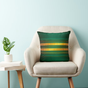 Beliebte Green Gold Luxury Linen Texture Collectio Kissen