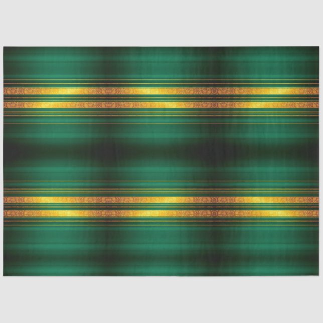 Beliebte Green Gold Luxury Linen Texture Collectio Seidenpapier (Vorderseite)