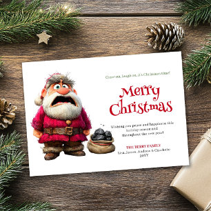Beliebte lustige Weihnachtsmann-Download-Weihnacht Feiertagskarte