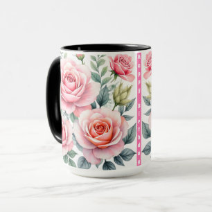 Beliebte Luxus-Rosa-Rosen Schöne Kollektion Tasse