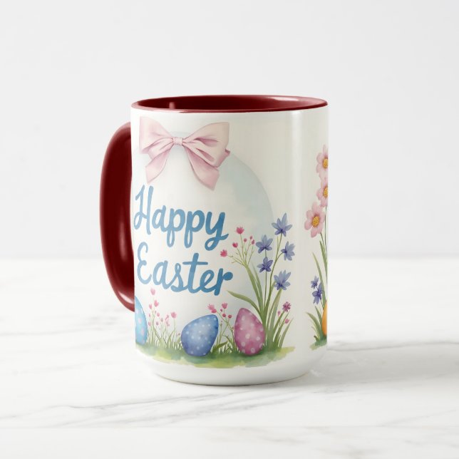 Beliebte Oster-Eier Schöne Sammlung Tasse (Vorderseite Links)