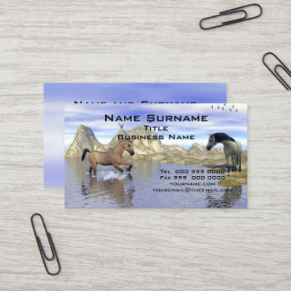 Beliebte Pferde Visitenkarte