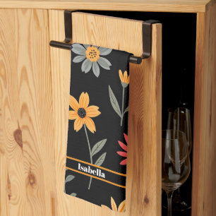 Beliebte Vintag schöne Sammlung von Blumen Geschirrtuch