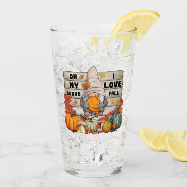 Beliebter Erntedank Schöne Herbstkollektion Glas (Rückseite Ice)