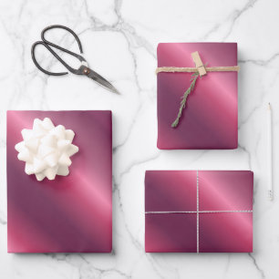 Beliebter Feiertag Weihnachten Geburtstag Bordeaux Geschenkpapier Set