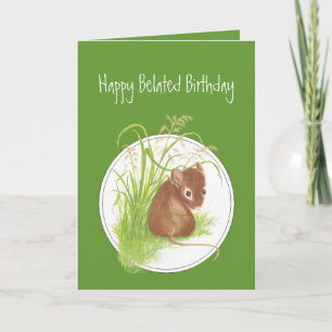 Beliebter Geburtstag mit Niedlicher Maus Karte