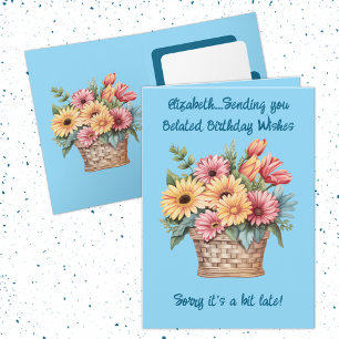 Beliebter Geburtstag wünscht Namen blau Karte