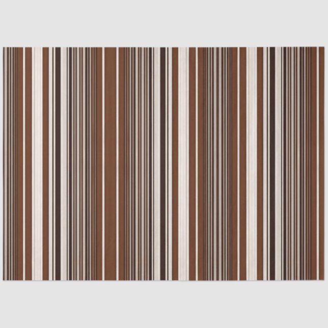 Beliebter Linen Luxury Brown White Colection Seidenpapier (Vorderseite)