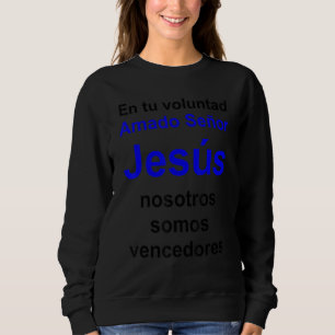 Beliebter Lord Jesus Multilingual Series Spanish V Sweatshirt