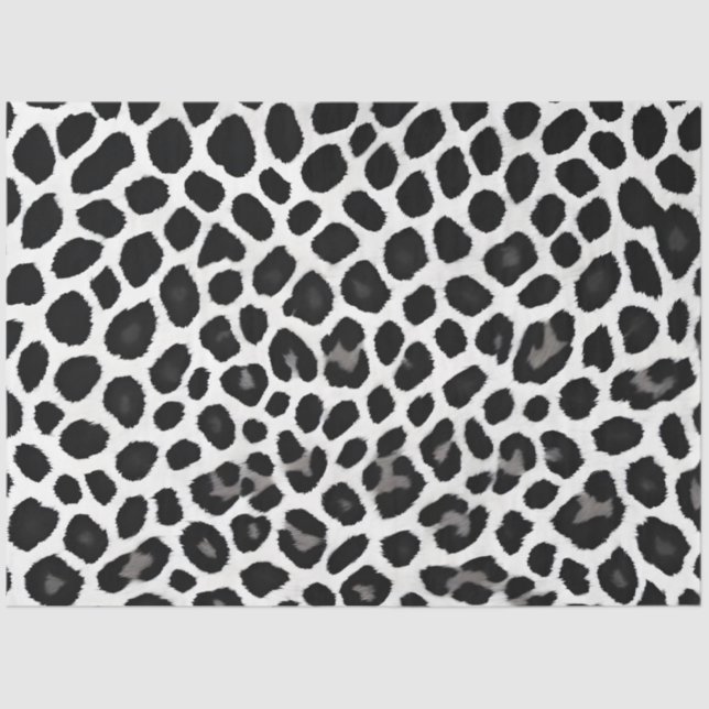Beliebter Luxus Weißer Leopard Seidenpapier (Vorderseite)