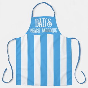 Beliebter, stylischer Blau- und Weiß-Streifen Schürze