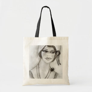 Beliebtes Flapper Girl Tragetasche