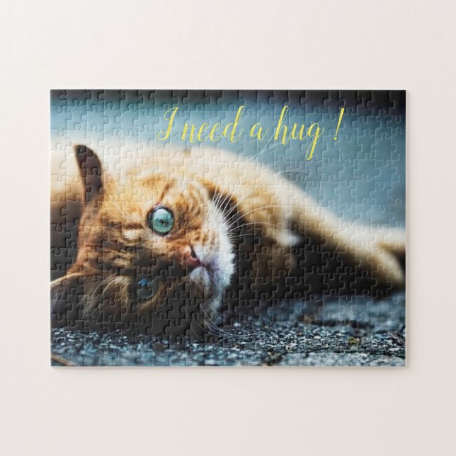 Beliebtes Geschenk für Katzen-Design Puzzle (Horizontal)