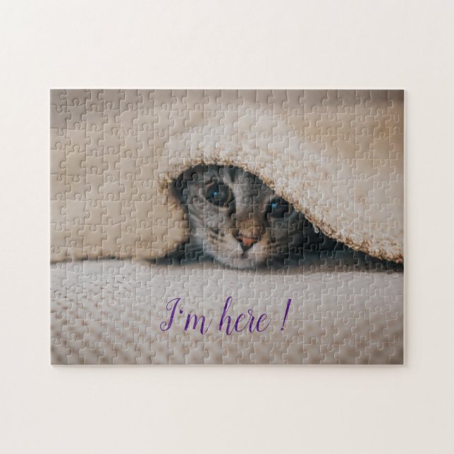 Beliebtes Geschenk für Katzen-Design Puzzle (Horizontal)