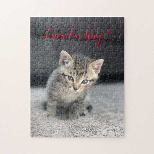 Beliebtes Geschenk für Katzen-Design Puzzle (Vertikal)