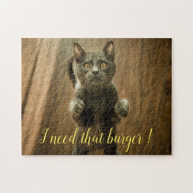 Beliebtes Geschenk für Katzen-Design Puzzle (Horizontal)