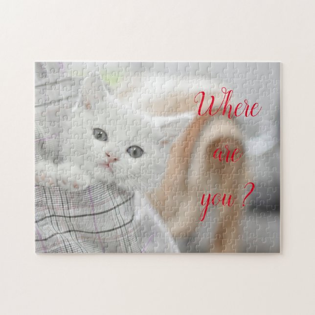 Beliebtes Geschenk für Katzen-Design Puzzle (Horizontal)