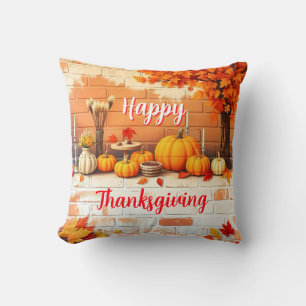Beliebtes Glück Thanksgiving Schöner Fall Kissen
