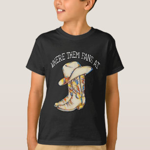 Beliebtes Line Dance Song mit Cowboy-Hut & Amp; Bo T-Shirt