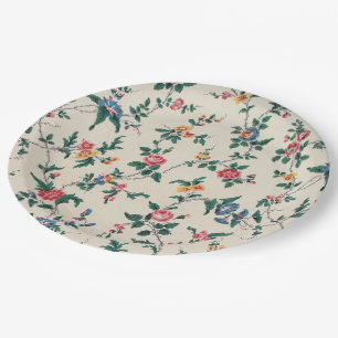 Beliebtes mehrfarbiges Blumenmuster Pappteller