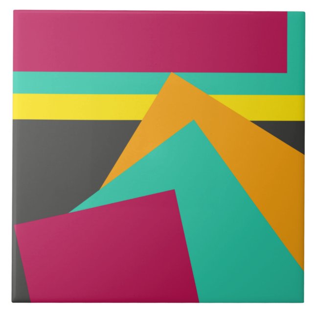 Beliebtes modernes geometrisches Design Fliese (Vorderseite)