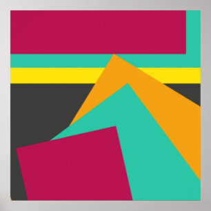 Beliebtes modernes geometrisches Design, Poster