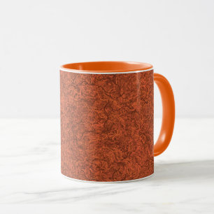 Beliebtes Muster in Burnorange Tasse