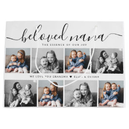 Beliebtes Nana Oma Custom Family Foto Keepake Große Geschenktüte