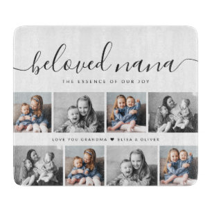 Beliebtes Nana Oma Custom Family Foto Keepake Schneidebrett