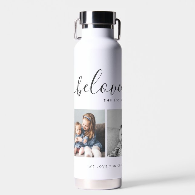 Beliebtes Nana Oma Custom Family Foto Keepake Trinkflasche (Vorne)
