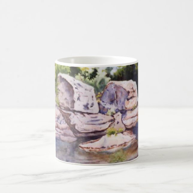 Beliebtes W.Va. Straßenschwimmloch Gauley River Kaffeetasse (Mittel)