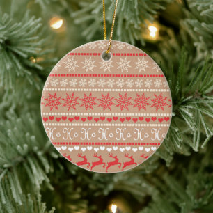 Beliebtes Weihnachtsbild Keramik Ornament