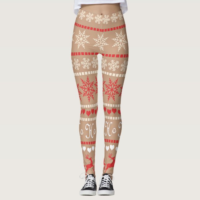 Beliebtes Weihnachtsbild Leggings (Vorderseite)