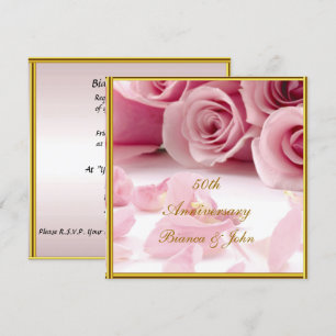 Beliebteste und Eleganteste 50. Hochzeitstag Einladung