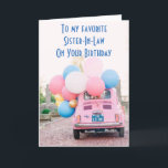 BELIEBTESTER SISTER AUF IHREM BIRTHTAG KARTE<br><div class="desc">EINE FIAT MIT BALLOONS UND "DEINE WÜNSCHE" MACHEN DIESE KARTE SO SEHR BESONDERS FÜR IHREN "SISTER-IN-LAWS" BIRTHTAG UND WENN SIE VON "YOU" MACHT ES NOCH MEHR!!!</div>