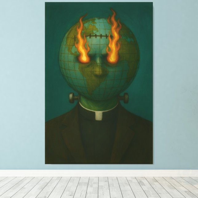 BELIEF Canvas Print Leinwanddruck (Insitu (Holzboden))