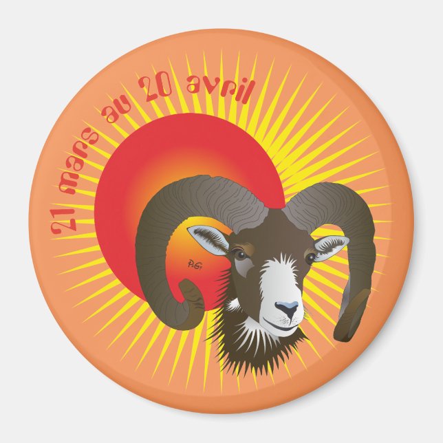 Bélier 21 Mars, 20 avril Magnet (Vorne)