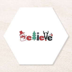 Believe Christmas Believe Untersetzer
