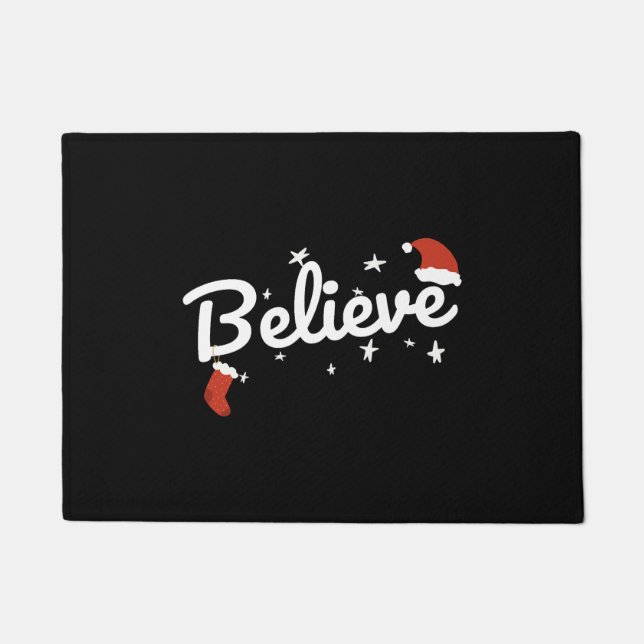 Believe Christmas Fußmatte (Vorderseite)
