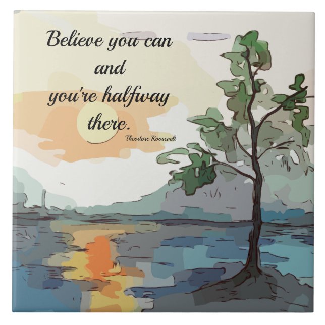 BELIEVE - DECORATIVE TILE FLIESE (Vorderseite)