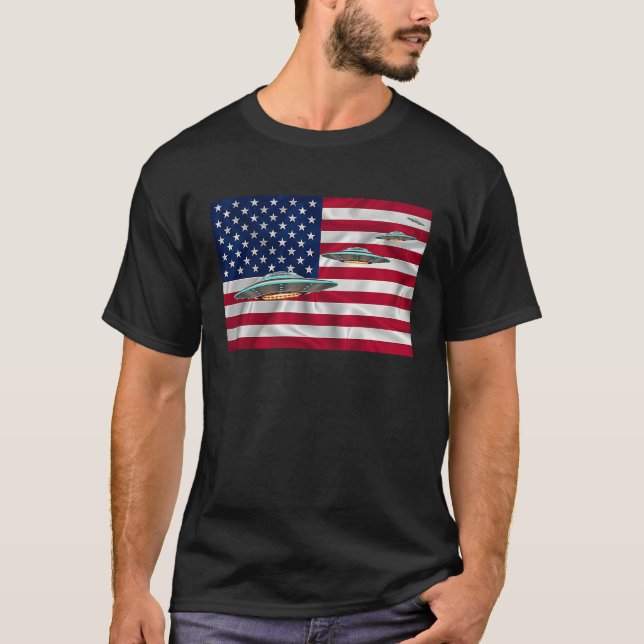 Believe in Aliens Cool USA Aliens New Look Outfit  T-Shirt (Vorderseite)