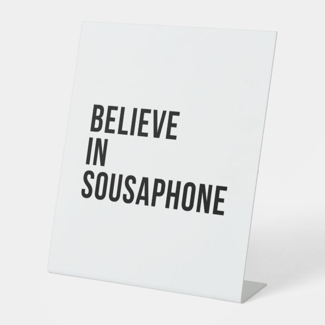 Believe in Subaphone Sockelschild (Vorderseite)