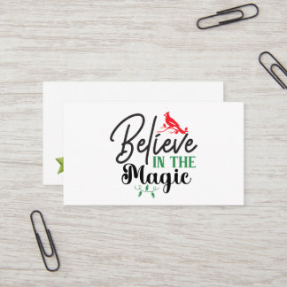 Believe in the Magic Business Card Visitenkarte