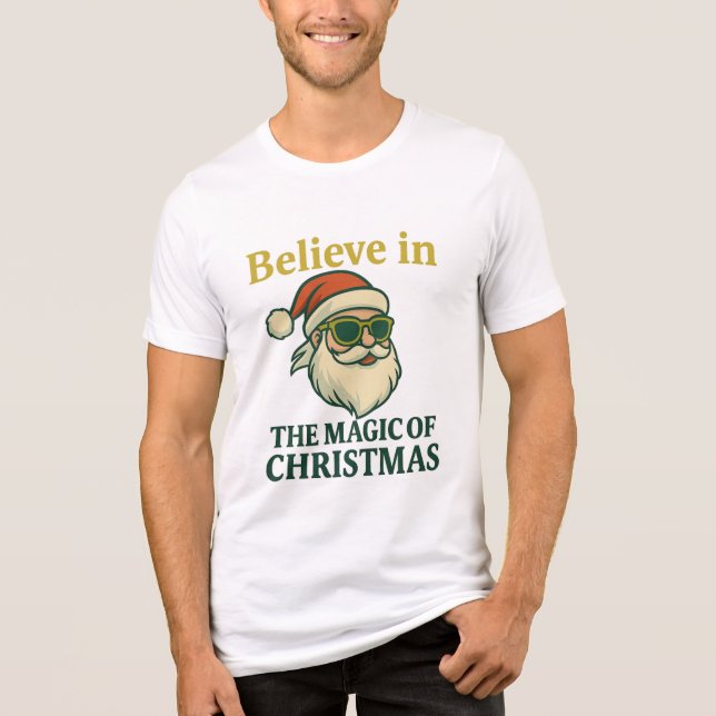 Believe in the Magic of Christmas 🎅 | Bella+Canva Tri-Blend Shirt (Vorderseite)