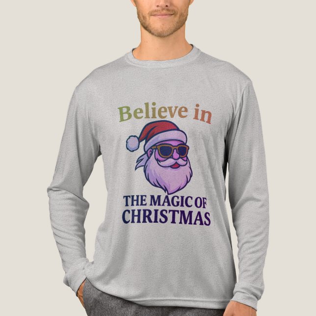 Believe in the Magic of Christmas 🎅 | Bella+Canva Tri-Blend Shirt (Vorderseite)